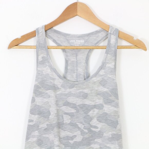 *Joe Fresh Active Camo Grey Racer Back Tank Top - Picture 3 of 6